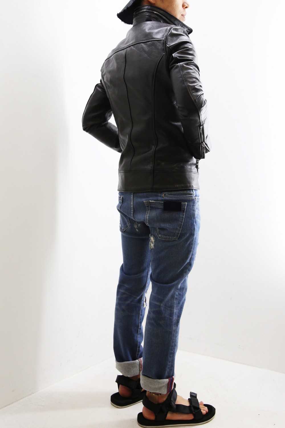 Junhashimotoダブルインナーライダースを王道スタイリング 1 River