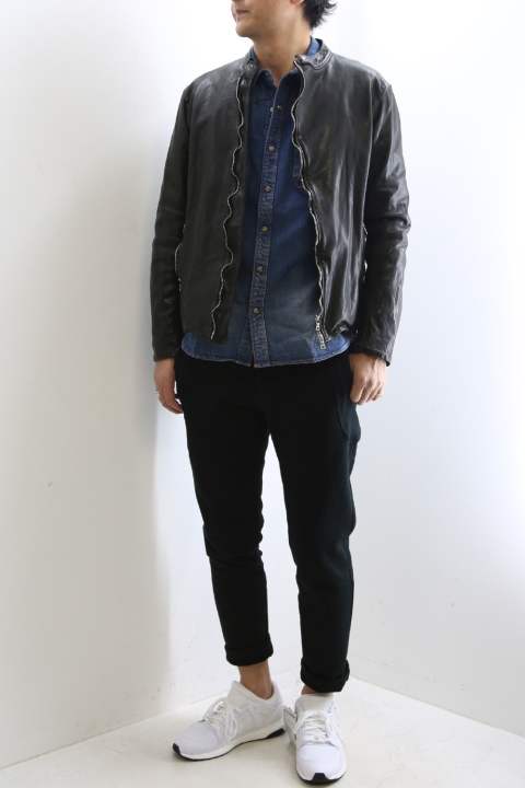 デニムシャツ ライダースjk 963 River